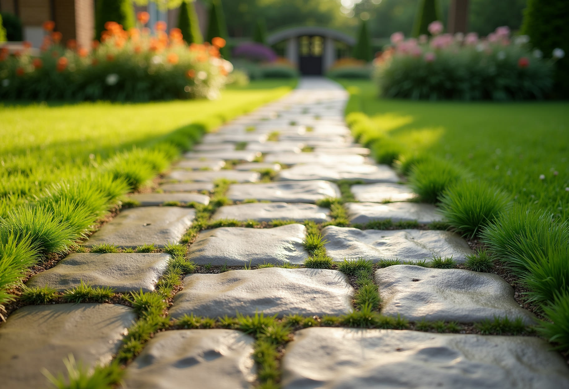 Stone walkway detail